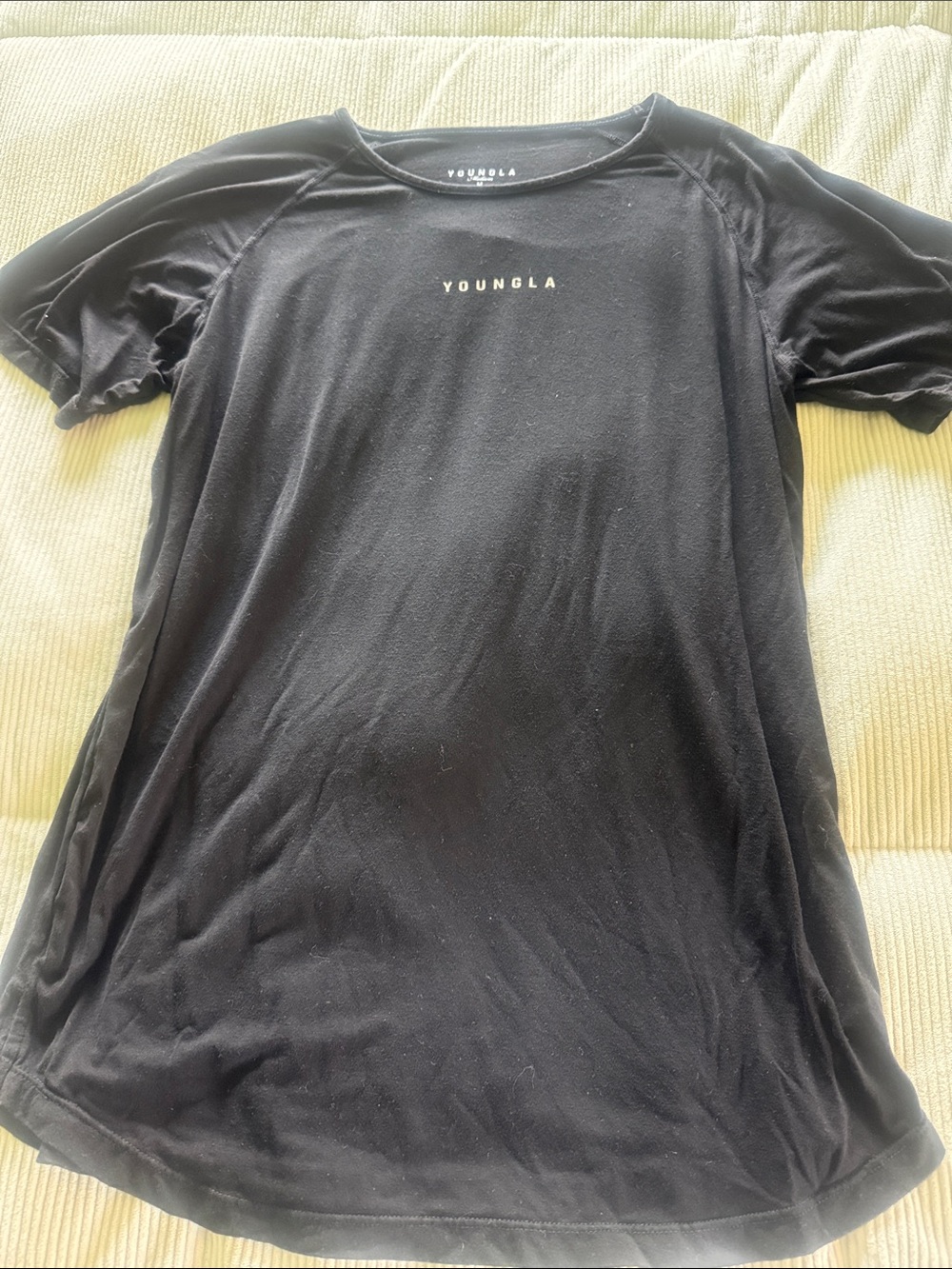 YoungLA Black Short Sleeve Logo Tee